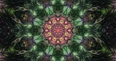 Abstract Colorful Kaleidoscope Animation with A Gradient Texture video