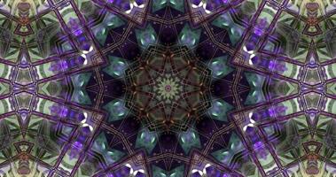 abstrakte bunte Kaleidoskopanimation mit einer Gradiententextur video