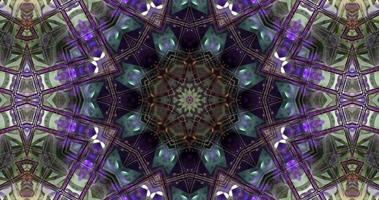 Abstract Colorful Kaleidoscope Animation with A Texture video