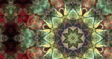 Abstract Colorful Kaleidoscope Animation with A Gradient Texture video