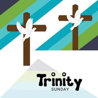 Vector illustration of a background for Trinity Sunday.