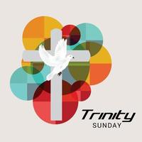 Vector illustration of a background for Trinity Sunday.