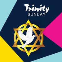 Vector illustration of a background for Trinity Sunday.