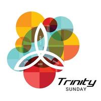 Vector illustration of a background for Trinity Sunday.