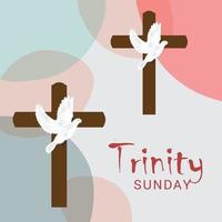 Vector illustration of a background for Trinity Sunday.