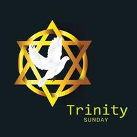 Vector illustration of a background for Trinity Sunday.