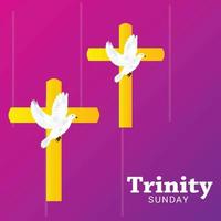 Vector illustration of a background for Trinity Sunday.