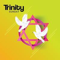 Vector illustration of a background for Trinity Sunday.