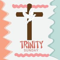 Vector illustration of a background for Trinity Sunday.