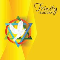 Vector illustration of a background for Trinity Sunday.