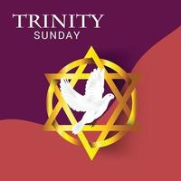 Vector illustration of a background for Trinity Sunday.