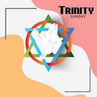 Vector illustration of a background for Trinity Sunday.