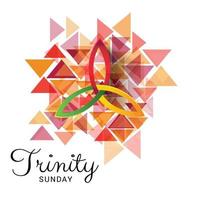 Vector illustration of a background for Trinity Sunday.