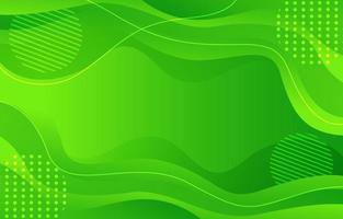 Green Wave Background vector