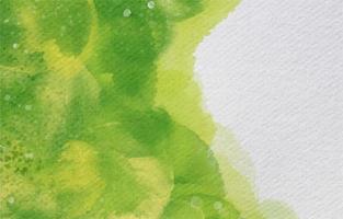 Organic Green Background In Watercolour Style