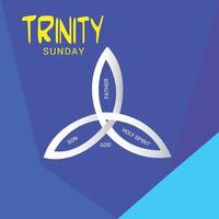 Vector illustration of a background for Trinity Sunday.