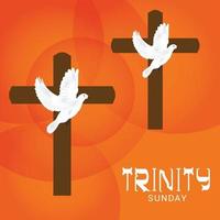 Vector illustration of a background for Trinity Sunday.