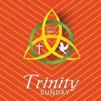 Vector illustration of a background for Trinity Sunday.