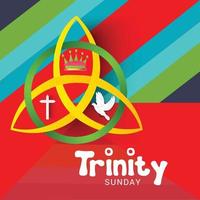 Vector illustration of a background for Trinity Sunday.