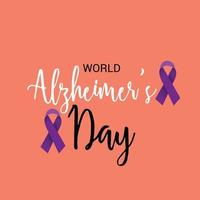 Vector illustration of a Banner for World Alzheimer's Day.