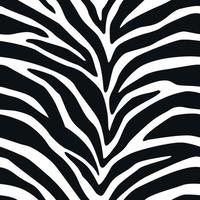 Seamless Pattern Zebra Lines Background Animal Stripes Skin Print vector