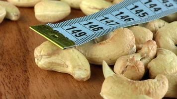 Cashew Nuts and Measuring Tape video