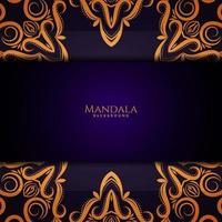 Beautiful mandala design decorative luxury background vector