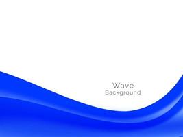 Smooth stylish modern wave background vector