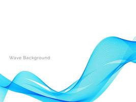 Modern decorative blue wave stylish dynamic background vector