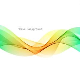 Modern colorful wave design background vector