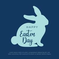 Illustration vector graphic of perfect for happy easter day, rabbit, egg, background, template, Colorful Happy Easter greeting cards with rabbits