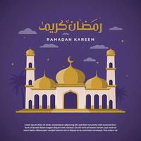 Illustration vector graphic ramadan kareem good of for greeting card, background, flyer, template. Eps 10