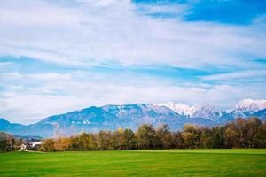 Mountains of the Alps in Slovenia photo