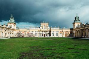 Warsaw, Poland 2017- Old antique palace Wilanow in Warsaw photo