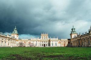 Warsaw, Poland 2017- Old antique palace Wilanow in Warsaw photo