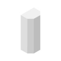 Isometric Building On White Background vector