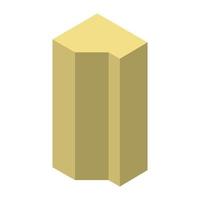 Isometric Building On White Background vector