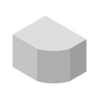 Isometric Building On White Background vector