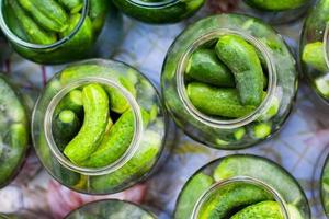 Jars of pickles photo