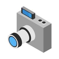 Isometric Camera On White Background vector