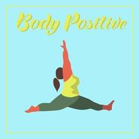 Body positive concept vector