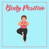 Body positive concept vector