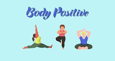 Body positive concept vector