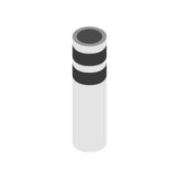 Isometric Smokestack On White Background vector