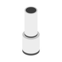 Isometric Smokestack On White Background vector