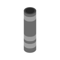 Isometric Smokestack On White Background vector