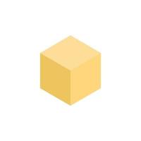 Isometric Box On White Background vector