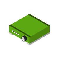 Isometric Projector On White Background vector