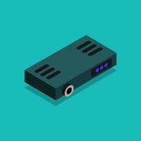 Isometric Projector On White Background vector