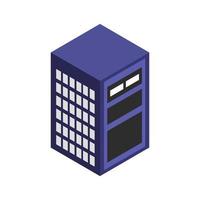 Isometric Server On White Background vector